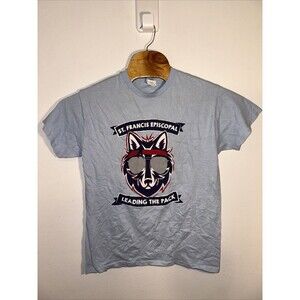 St Francis Episcopal Leading The Pack T Shirt Short Sleeve Gildan Medium Menblue